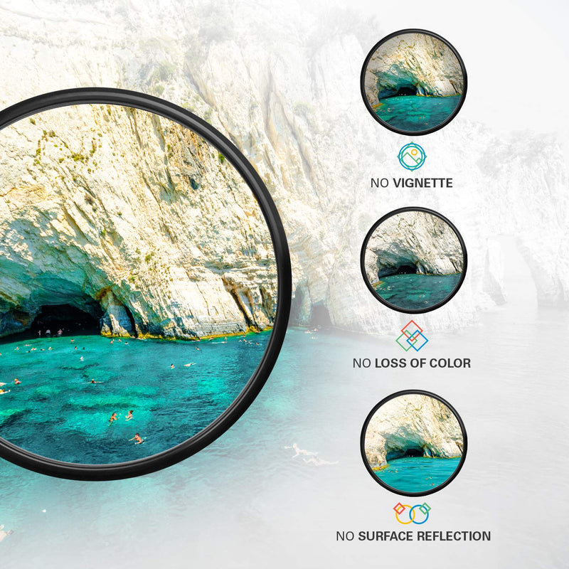 Polaroid Optics 58mm Multi-Coated Circular Polarizer Filter [CPL] For ‘On Location’ Color Saturation, Contrast & Reflection Control– Compatible w/ All Popular Camera Lens Models 58 mm