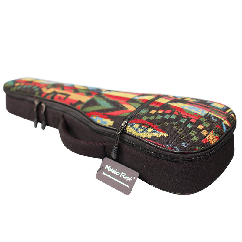 [AUSTRALIA] - MUSIC FIRST Cotton Woven The Native Vintage Style Ukulele case Ukulele Bag Ukulele gig Bag (21 inch Soprano, The Native) Fit for 21 inch Soprano Ukulele 