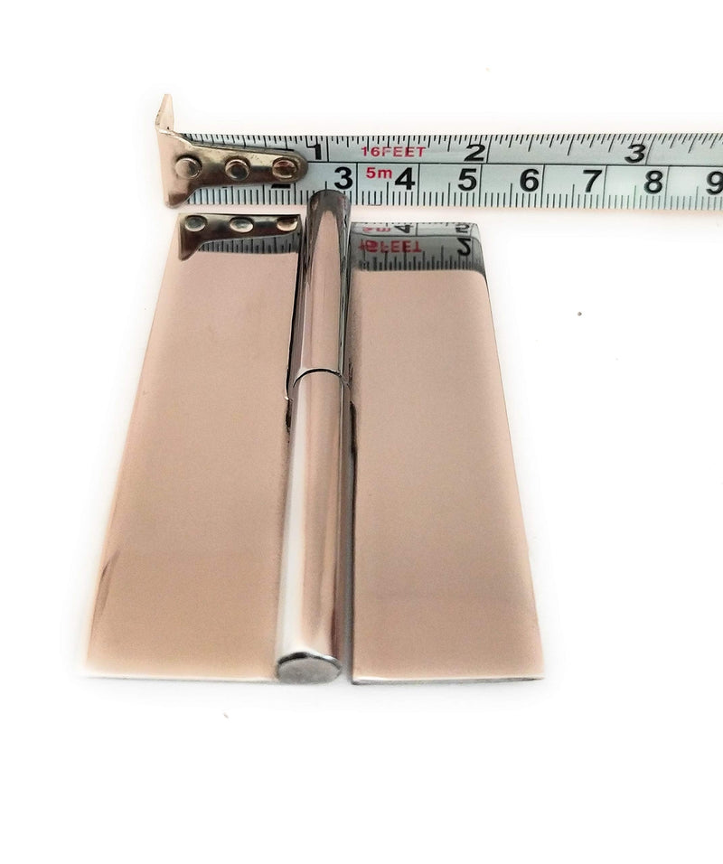 Ssiskcon 3 inch Weld on Hinge Lift Off Hinge Left Mirror Polished 32 Set of 2 Stainless Steel Hinges Pack 1