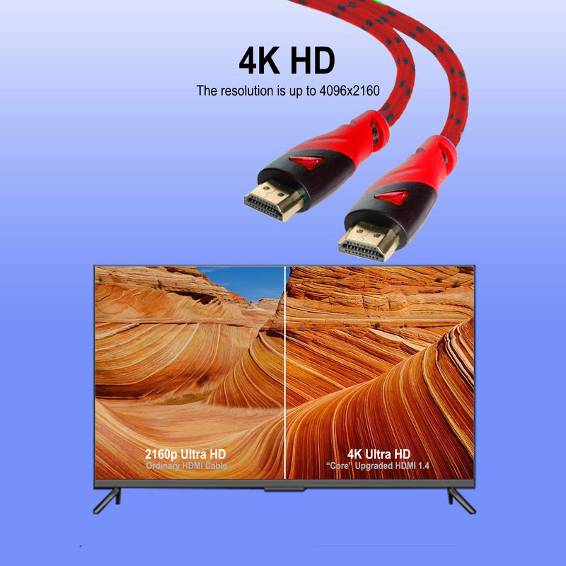 Aurum Ultra Series - High Speed HDMI Cable 25 Ft with Ethernet - Supports 3D & ARC [Latest Version] - 25 Feet - 2 Pack 2 Pk