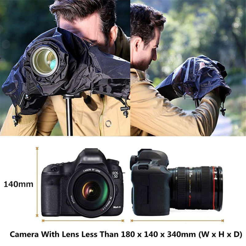 DSLR Mirrorless Camera Rain Cover Sleeve Raincoat Dust Proof Protector For Sony A7IV A7IV III II A7C A7RIV A7RIII A7SIII Nikon Z7II Z6II Z5 Z50 D850 D810 D780 D7500 D7200 D5600 Coolpix P950 P1000 P900