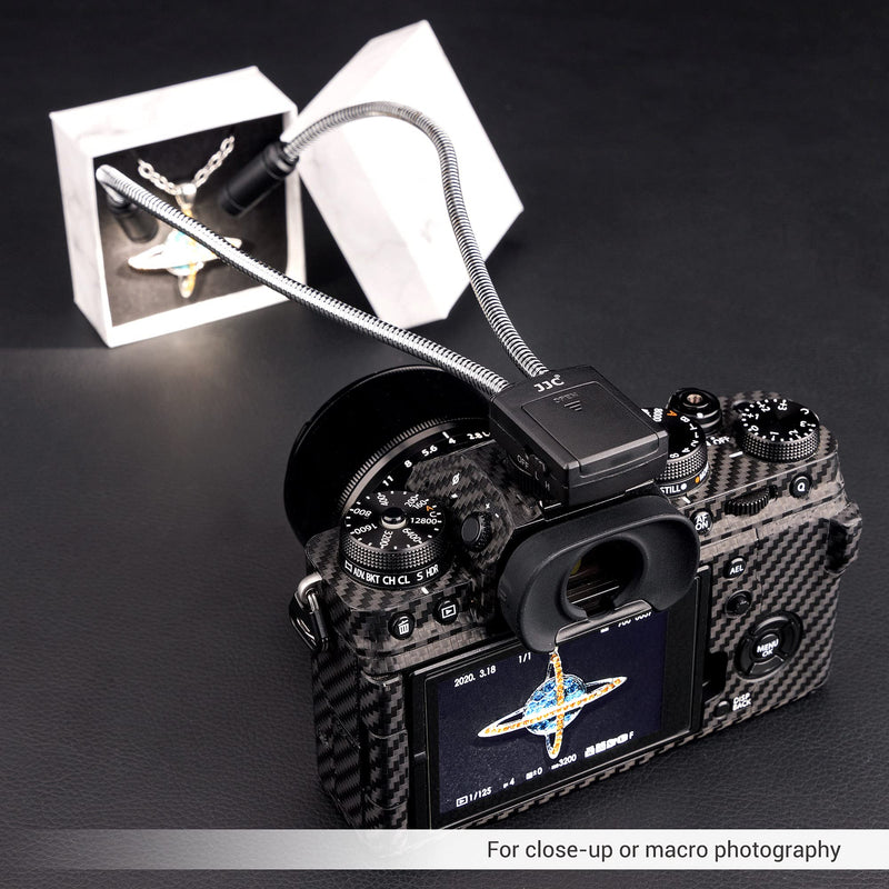 10 Inch Long Portable Shoe-Mount LED Macro Arm Light CRI 95+ 5600K Photo Lighting with 5 Level Ajustable Flexible Fill Lights for Macro Lens Camera Close-up Photography