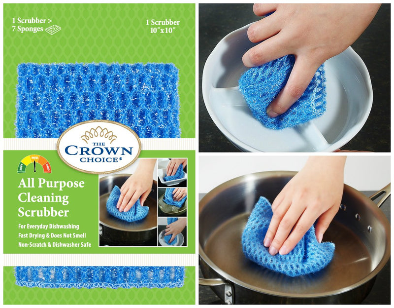[AUSTRALIA] - Non Scratch Dish Scrubbers for Cleaning Dishes (12 Pack) - Reusable Kitchen Sponge - Replace Sponges for Washing Dishes - Best Household Scrubbing Pad & Alternative Dishwashing Scrub Pads Supplies All Purpose 12pk 