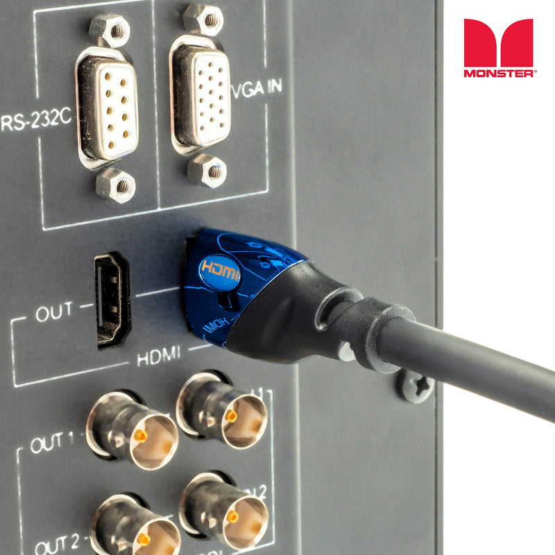 Monster Ultra High-Speed 8K Cobalt HDMI 2.1 8ft Cable at 48 Gbps for Apple TV, Roku, Samsung, QLED, Sony, LG, Playstation, PS5, PS4 and Xbox 8 ft