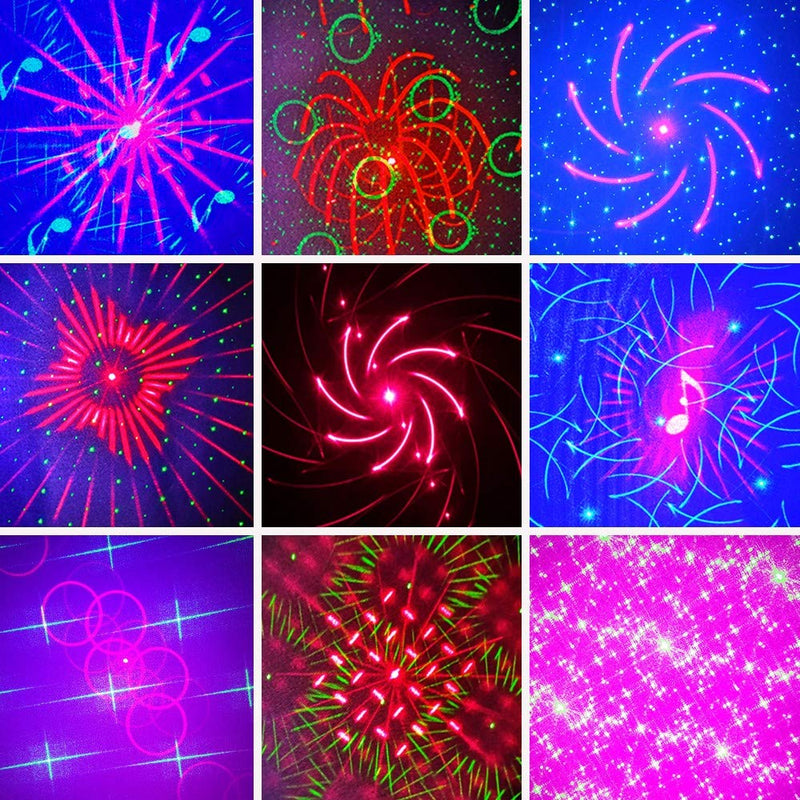 [AUSTRALIA] - Party Lights DJ Disco Lights, Sound Activated and Remote Control 36 Led Patterns Projector Effects Stage Strobe Lights for Party Birthday Wedding Karaoke KTV Bar Christmas Halloween Decorations 
