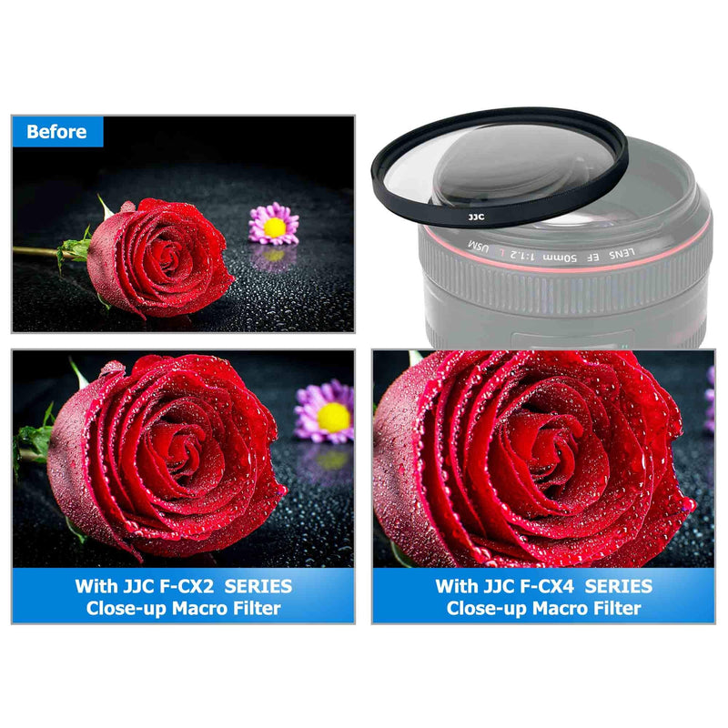 [AUSTRALIA] - 49mm Macro Close-Up Filter Set (+2 +4 +8 +10) Macro Filter Accessory with Filter Pouch for Canon EOS M6, M6 Mark II, M5, M50, M50 Mark II, M200 with Canon EF-M 15-45mm f/3.5-6.3 is STM Lens 49mm 