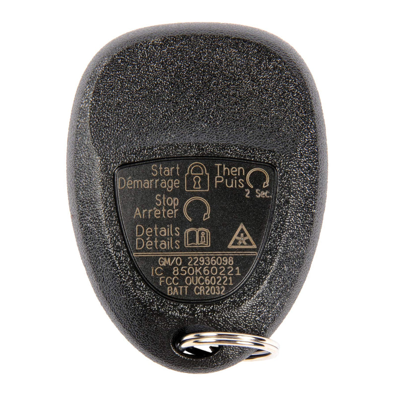 GM Genuine Parts 22936098 4 Button Keyless Entry Remote Key Fob