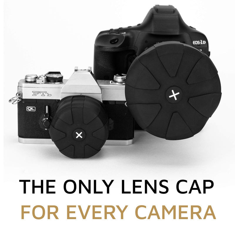 KUVRD Universal Lens Cap 2.0 - Fits 99% DSLR Lenses, Element Proof, Lifetime Coverage, Magnum, 2-Pack 2-Pack (Magnum)