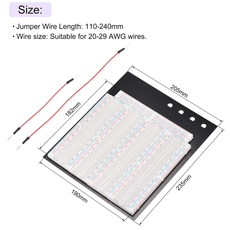 MECCANIXITY Breadboards Kit 3220 Point Solderless Breadboards Set for Proto Shield and Testing 1 Set