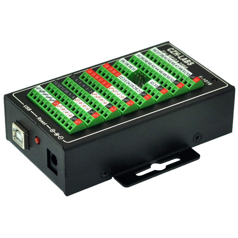 MEGA2560 Screw Terminal Block Breakout Module with Aluminum Enclosure, for Arduino MEGA 2560 R3