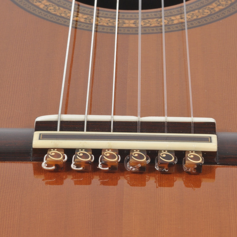 Tenor String-Tie Tailpiece BridgeBeads Set for Classical or Flamenco Spanish Guitar, AMBER Color Bridge Beads. Guitar Amber Color