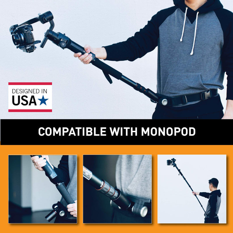 Kamerar MogoCrane Belt Kit, Weight Support for Single Handed Gimbal Stabilizer, DJI Ronin-S, Zhiyun Crane 2, Crane Plus, Moza Air 2, AirCross, Hold The Gimbal Easier and Longer