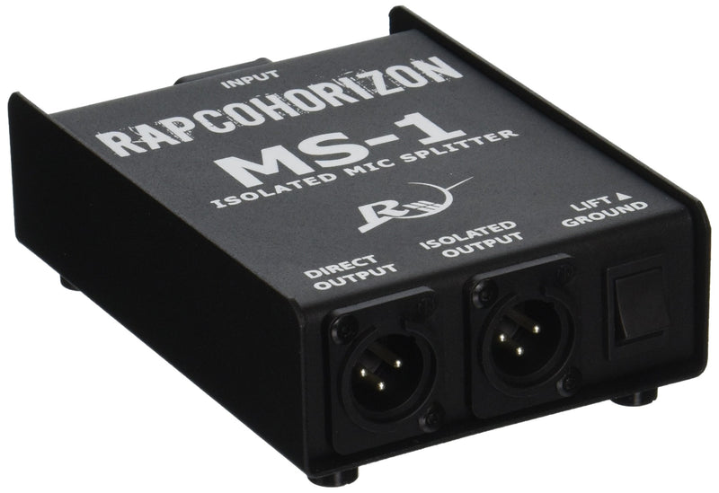Rapco Horizon MS-1 Microphone Splitter Signal Processor 1-in, 2-out mic signal splitter