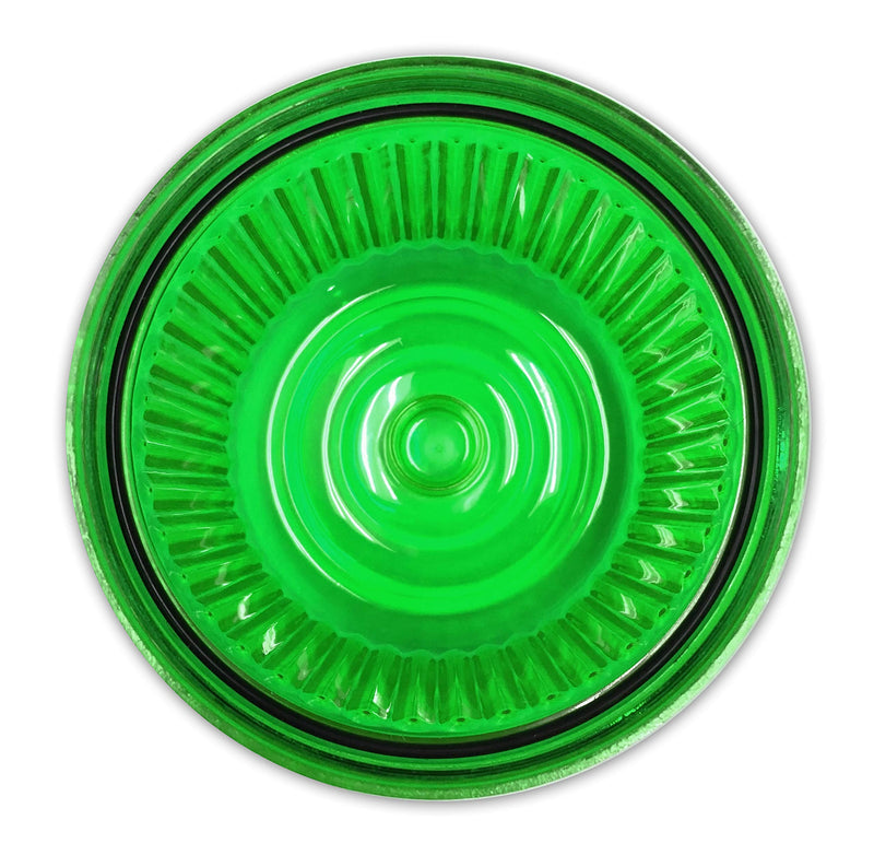 PL-300GJ Battery Powered Beacon, Ultra Bright LED, 5” Diameter x 5” Height, Green