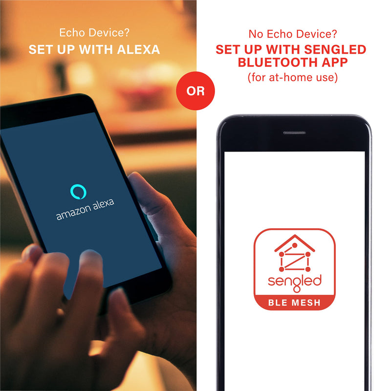 Sengled Smart Bulb, Alexa Light Bulb Bluetooth Mesh, Smart Light Bulbs That Work with Alexa Only, A19 Dimmable LED Bulb E26, 60W Equivalent Soft White 800LM, Certified for Humans Device, 1 Pack