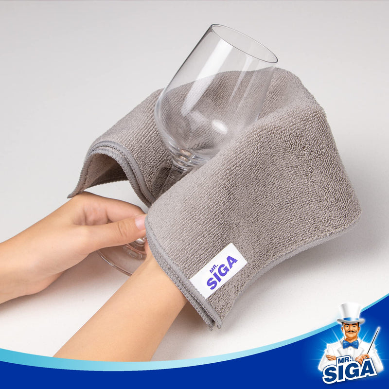 [AUSTRALIA] - MR.SIGA Microfiber Cleaning Cloth, Pack of 6, Size: 13.8" x 15.7" 