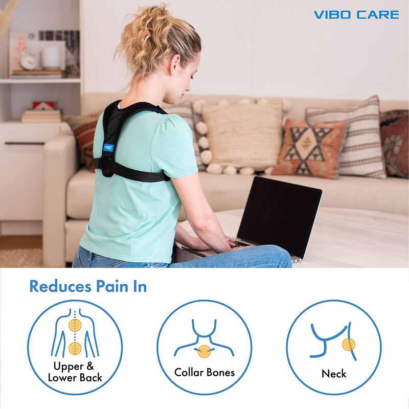 Posture Corrector for Men and Women - Upper Back Straightener Brace, Clavicle Support Adjustable Device for Thoracic Kyphosis and Providing Shoulder - Neck Pain Relief( Fits Chest Size 35" - 41")