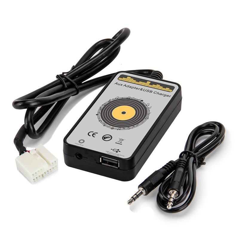 [AUSTRALIA] - Yomikoo Aux Adapter, 3.5mm AUX Interface & USB Car Charging Port for Honda Accord 2003-2012, City 2002-2011, CRV 2005-2014, Civic 2006-2012, Odyssey 2005-2010, TSX 2004-2011 