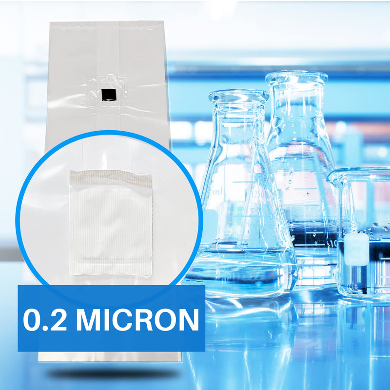 [AUSTRALIA] - Mushroom Grow Bags with Self Healing Injection Port - 20 Bags - Evviva Sciences - 0.2 Micron Patch - Thick 3mm Polypropylene - Autoclavable, Durable, & Tear Resistant 