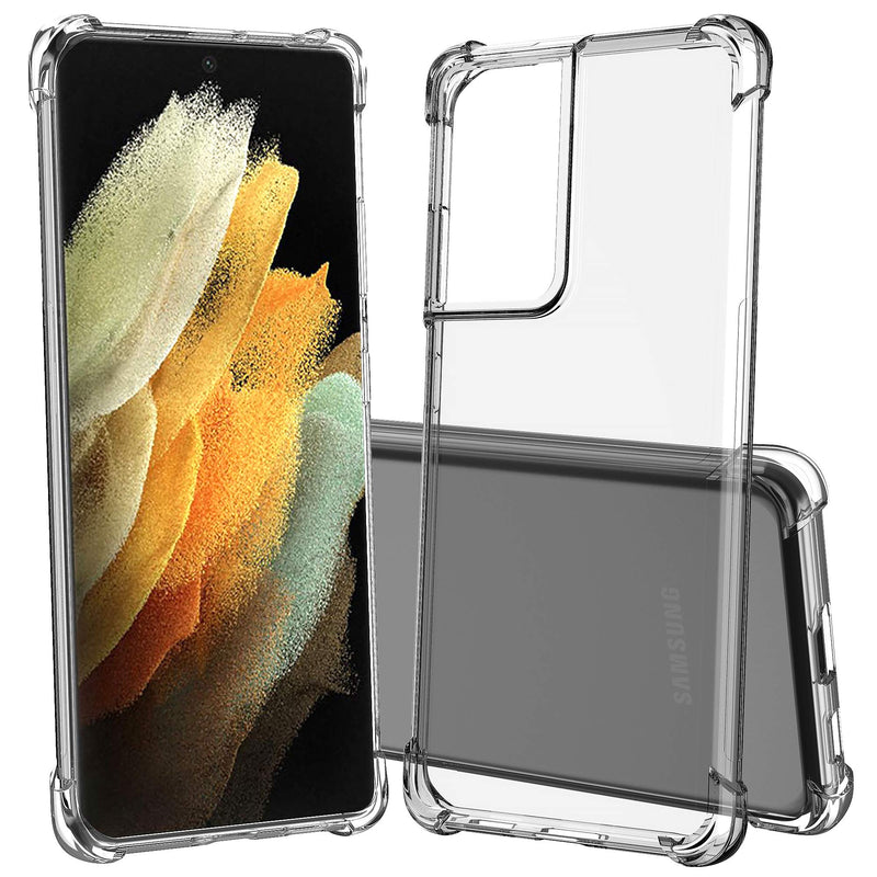 Arae Case for Samsung Galaxy S21 Ultra, Premium Soft and Flexible TPU [Scratch-Resistant] Phone Case for Samsung Galaxy S21 Ultra, Crystal Clear
