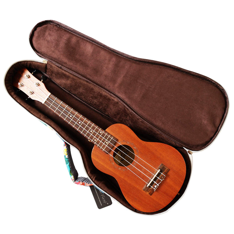 MUSIC FIRST Original Design Nylon"Tropical Flower" ukulele case ukulele bag ukulele cover, New Arrial! (Fit for 23~24 inch Concert Ukulele) Fit for 23~24 inch Concert Ukulele TropicalFlower