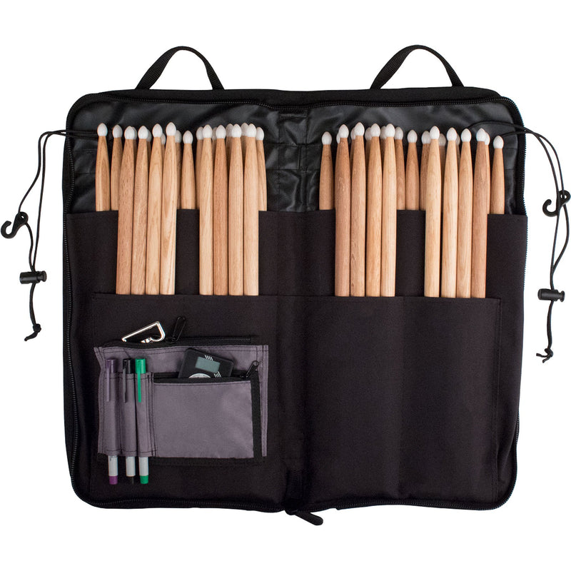 Protec Deluxe Series Drum Mallet Bag for Up to 20 Pairs of Sticks, Model (C340)