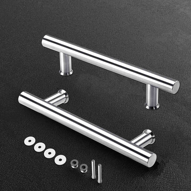 [AUSTRALIA] - EaseLife 12" Stainless Steel Double Sided Push Pull Door Handle,H Shape Sliding Door Handle,Brushed,Fit for Glass Door Wooden Door 1 12inch 