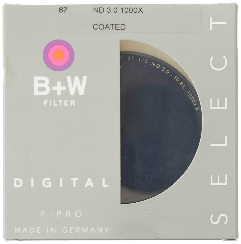 B+W 67mm ND 3.0-1,000X with Single Coating (110)