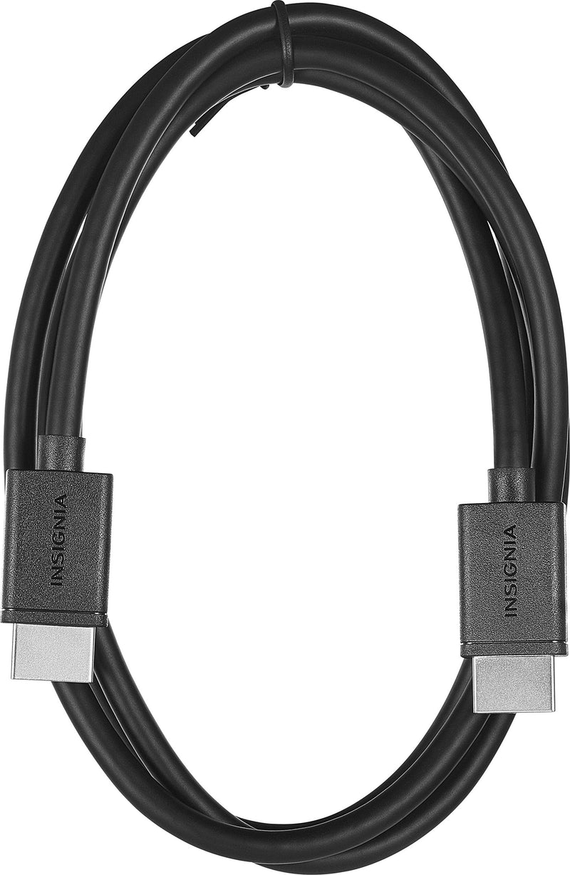 Insignia - 4' 4K Ultra HD HDMI Cable - Black 4'