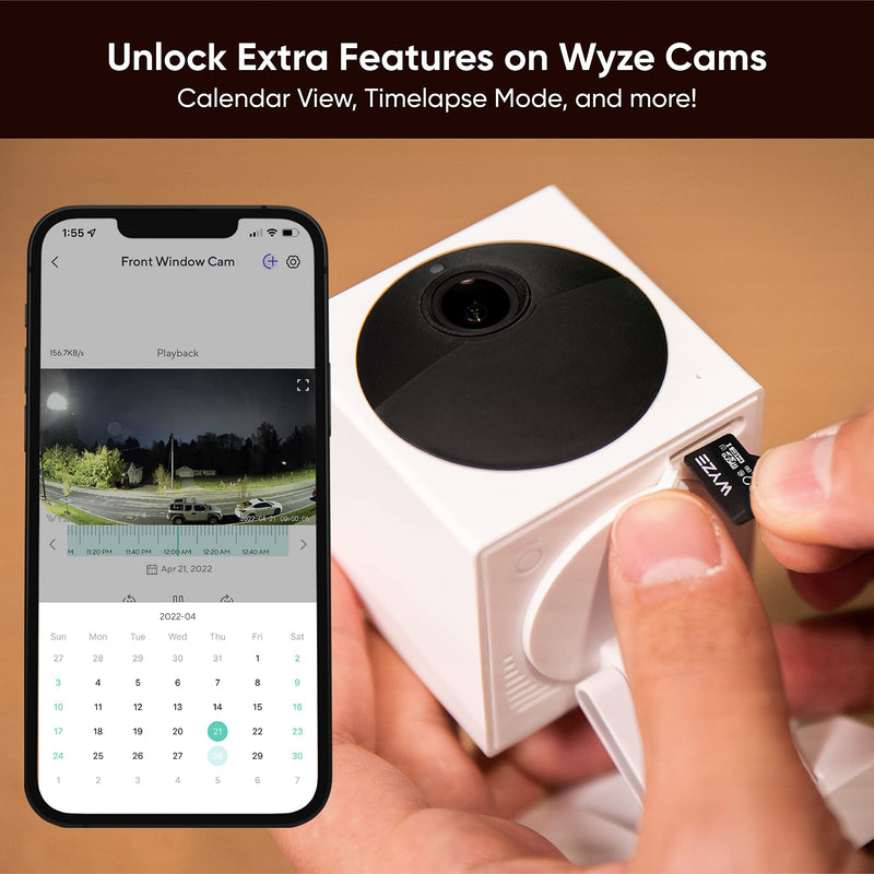 Wyze Expandable Storage 32GB MicroSDHC Card Class 10, Black