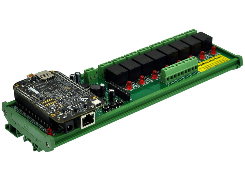 DIN Rail Mount 8 SPDT IoT Power Relay Module for BeagleBone Black
