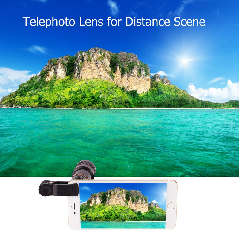 [AUSTRALIA] - Cell Phone Camera Lens, SEVENKA 12X Telephoto Universal Clip On hd Lens Compatible with iPhone 12/11 Pro Max X XS Max XR/8/7/6/6s, Samsung, Android and Smartphone with Travel Case 