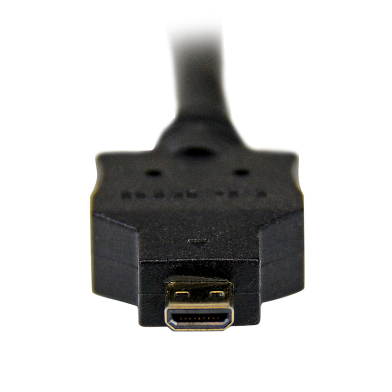 StarTech.com 1m Micro HDMI to DVI-D Cable - M/M - Video cable - HDMI / DVI - DVI-D (M) to micro HDMI (M) - 3.3 ft - shielded - black - HDDDVIMM1M 3 ft / 1m