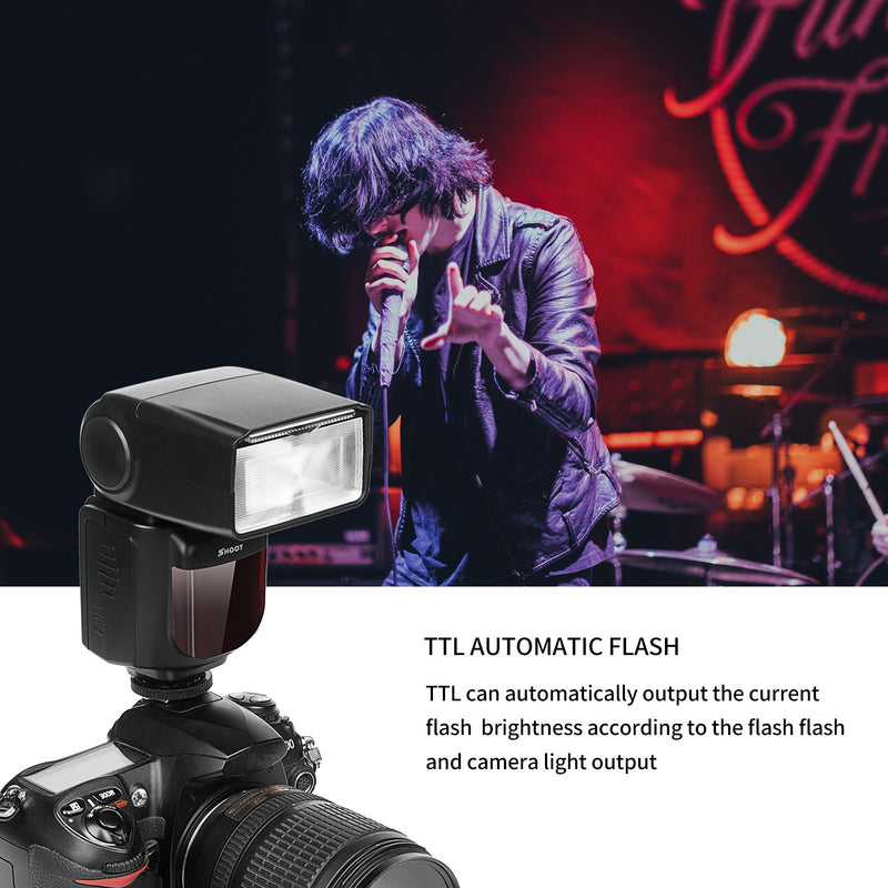 SHOOT Electronic Flash Speedlite XT-670 Universal On-Camera GN35 ISO100 for Digital Cameras with Standard Hot Shoe