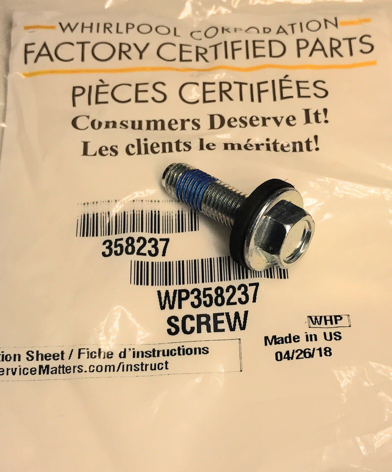 Whirlpool 358237 Agitator Bolt