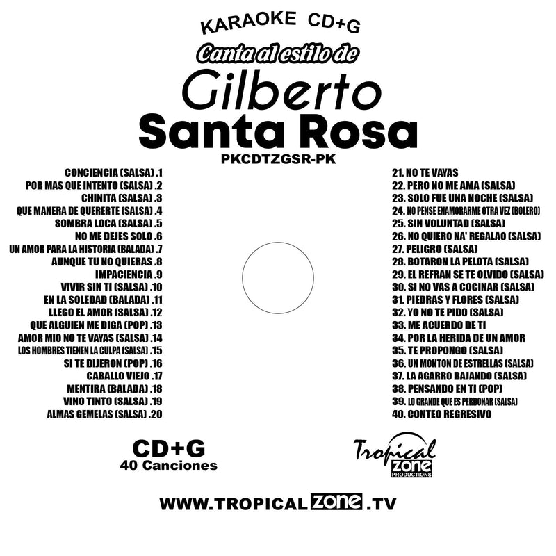 Karaoke Gilberto Santa Rosa DVD 40 Best Songs Ever