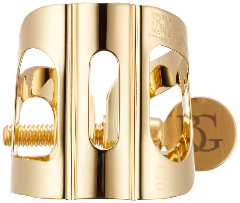 BG L10BG Tradition Gold Lacquer Alto Saxophone Ligature Alto Sax