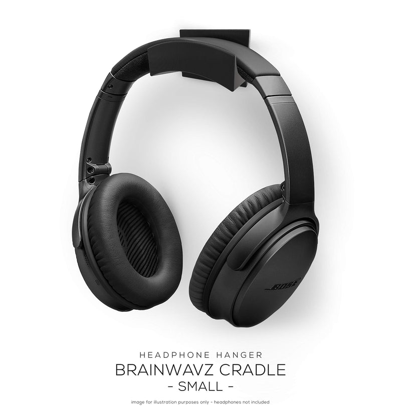 Brainwavz Cradle Small, 2PK, Headphone Hanger, Universal Stand Compatible with Narrow Headbands Like Bose QC2, QC15, QC25,Beats Solo,Sony,Sennheiser,Audio-Technica,Gaming Headsets & Other Headphones