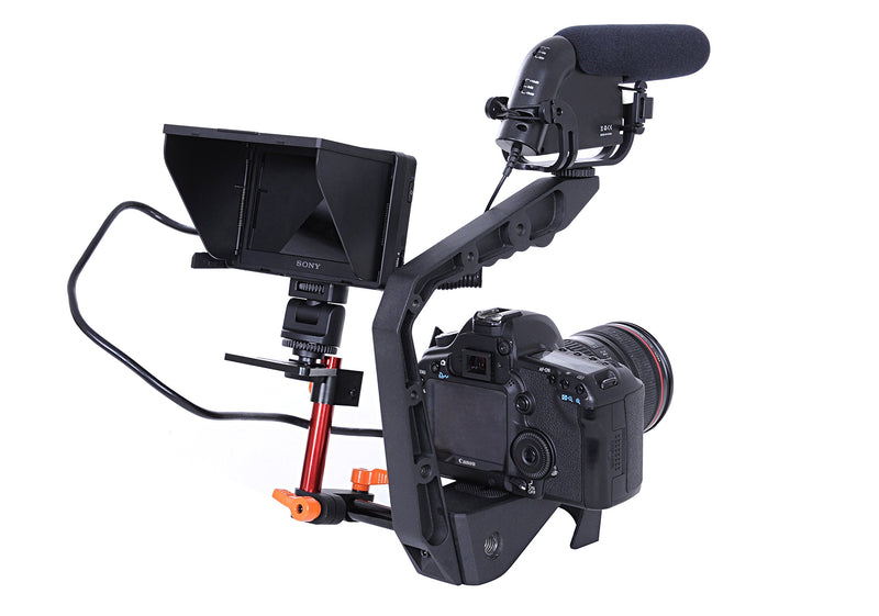 Movo VF400 Aluminum Handheld Video Stabilizer Handle Rig for DSLR's, Mirrorless Cameras and Camcorders
