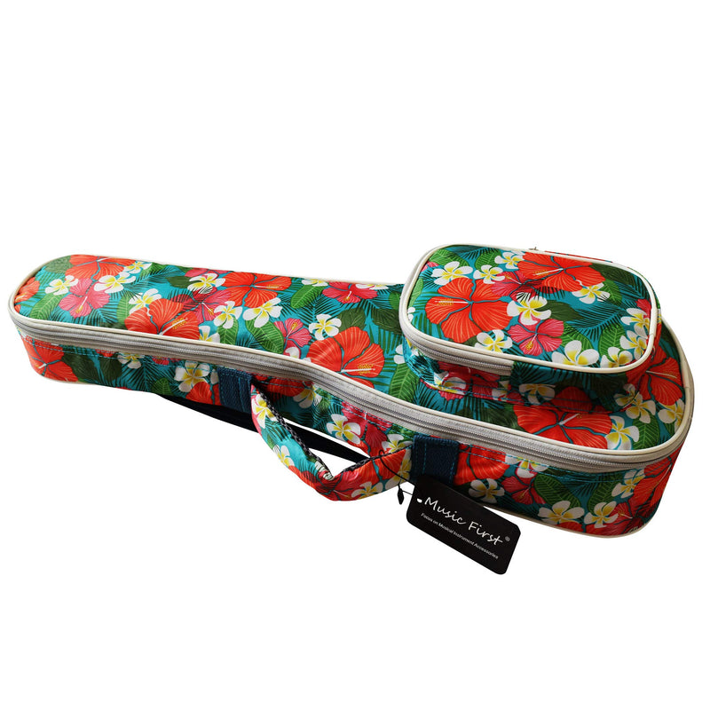 MUSIC FIRST Original Design Nylon"Tropical Flower" ukulele case ukulele bag ukulele cover, New Arrial! (Fit for 23~24 inch Concert Ukulele) Fit for 23~24 inch Concert Ukulele TropicalFlower