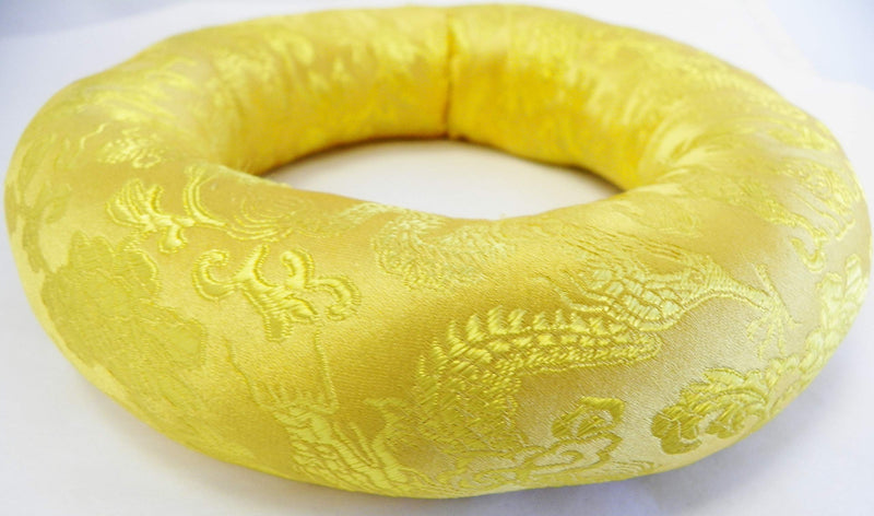 F774 Silk Brocade Ring Cushion Pillow for Tibetan Singing Bowl Hand Made in Nepal