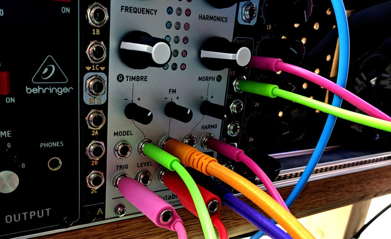 [AUSTRALIA] - Premium Slimline Eurorack Cables for Your Crowded Home Recording Studio. Premium quality & greater patch flexibility with 6 2ft cables,1/8” Mono,Multi-colored Slimline cables.Ideal for Music Producers 