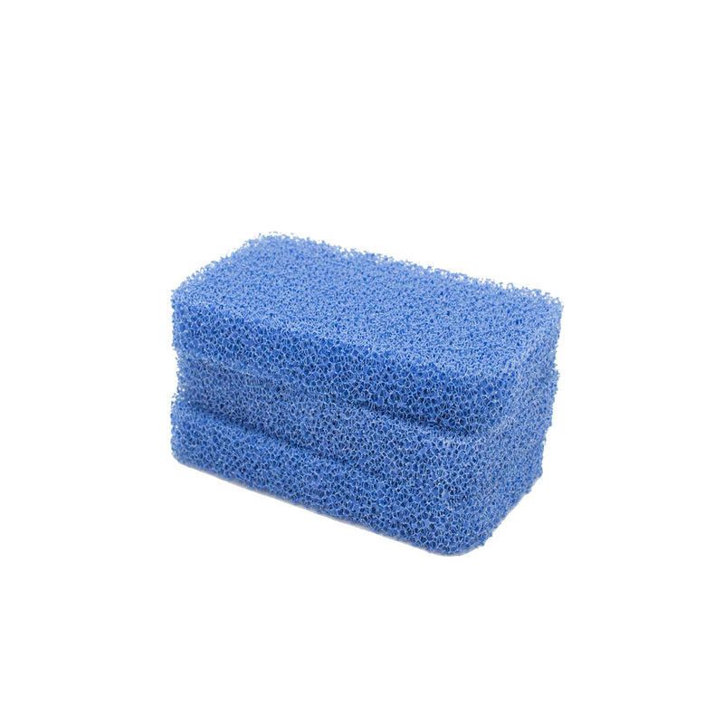 Sinkology SSCRUB-101-3 Breeze Non-Scratch and Odor Resistant Silicone Scrubber Package of 3 Sponges, Blue, 3 Piece