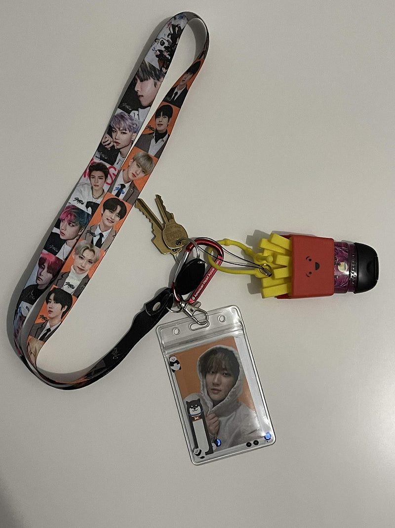 NCT Lanyard - Keychain and Phone Holder for Kpopers. Hold Your Badges, ID, etc. We Have 14 Goups: Stray Kids, NCT, TXT, EXO, Seventeen, Red Velvet, Itzy, Ikon, GOT7, Ateez, Twice.