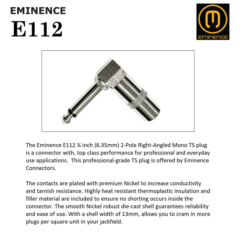 [AUSTRALIA] - Audioblast - 2 Units - 2.5 Foot - HQ-1 - Ultra Flexible - Dual Shielded (100%) - Guitar Instrument Effects Pedal Patch Cable w/Eminence Right-Angled ¼ inch (6.35mm) TS Plugs & Double Staggered Boots 