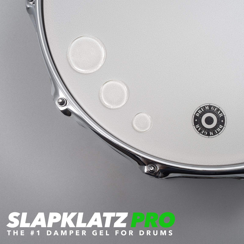 SlapKlatz PRO Drum Dampeners - Clear | 10 pcs | 3 Sizes | FREE case | Non-toxic