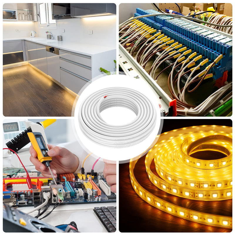 [AUSTRALIA] - Emitever Wall Cable LED Lighting Copper Wire, 18 Gauge, Multi, 26 Foot 