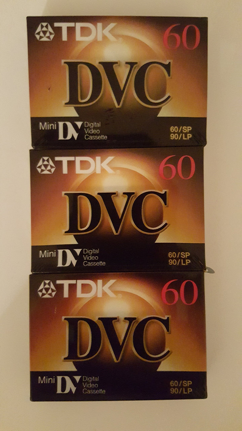 TDK Mini Digital Video Cassette (3 Pack Cassettes)