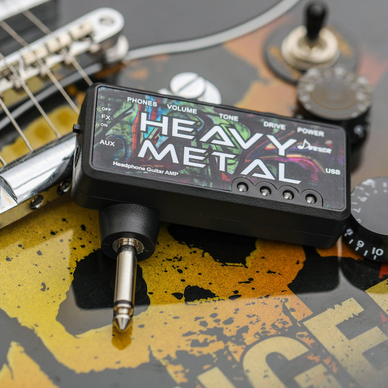 [AUSTRALIA] - Donner Guitar Headphone AMP Heavy Metal Pocket FX Chorus Rechargeable Mini Practice Amplifier 