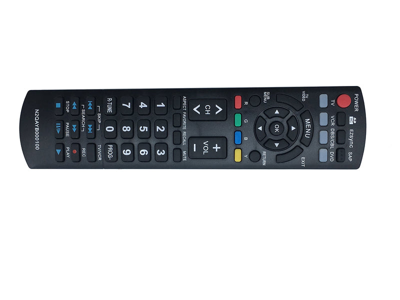 N2QAYB000100 Replace Remote Control fit for Panasonic Plasma LCD TV TC-26LX70 TH-42PX77U TH-46PZ80U TH-50PZ700 TH-58PZ700U PT-61LCZ70 THC-50HD18 PT-61LCZ70 THC-42FD18 TC32LX14 TCP65S1 TCL37G1